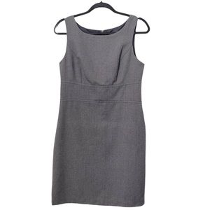 LOFT Gray Pleated Dress